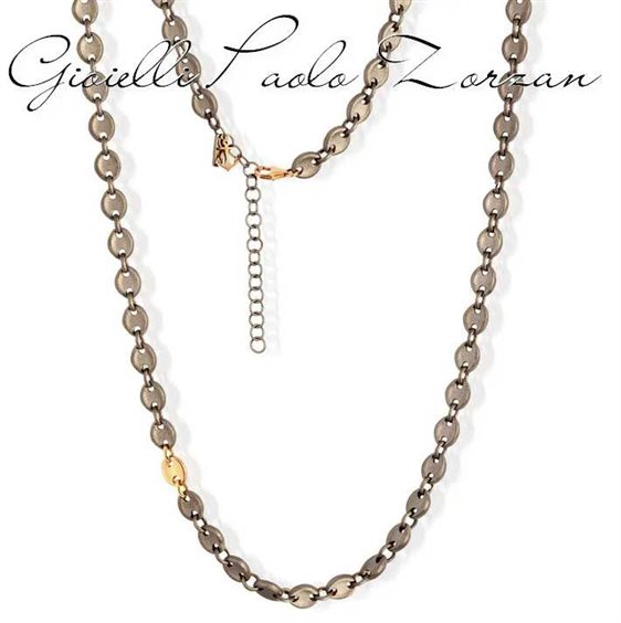 Collana Mano-J. Uomo in Titanio Diamante Black 0.01 Ct MINGIRTMARINE - MINGIRTMARINE